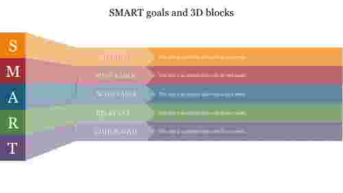 SMART goals and 3D blocks